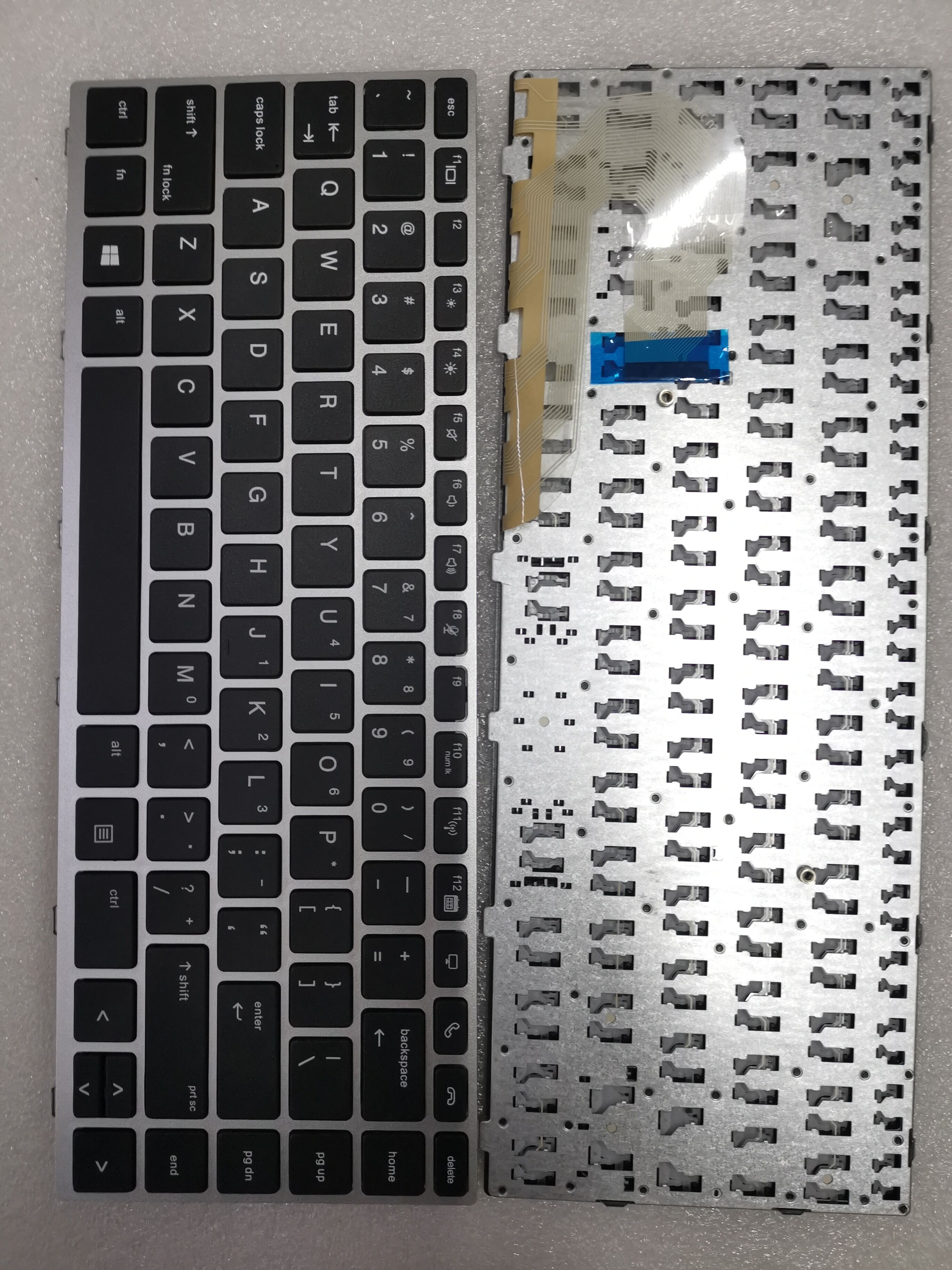 Picture of New Replacement Laptop Keyboard For HP 840G5/840G6 SILVER FRAME BLACK (OEM) US Layout
